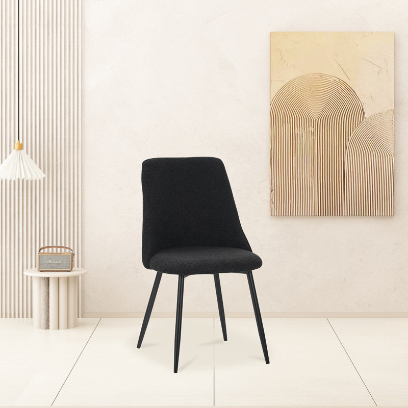 Scaun Giselle, negru, 43x48x82 cm