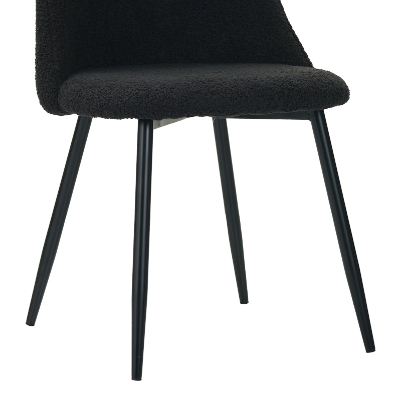 Scaun Giselle, negru, 43x48x82 cm