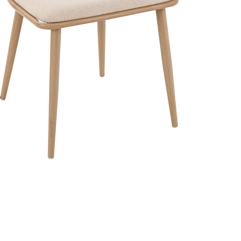 Scaun Giulia rattan textil, Bej - Gri inchis, 49x52x80 cm - Bej