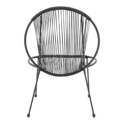 Scaun gradina Dapper negru metal-pe negru, 64x74x76 cm, foto produs