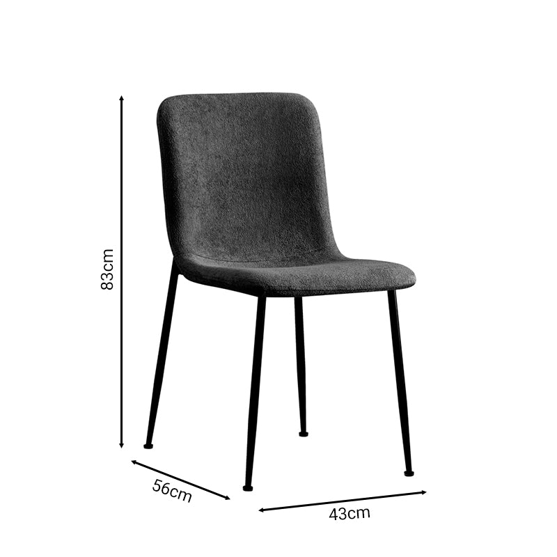 Scaun Gratify, gri inchis, 43x56x83 cm, imagine suplimentara