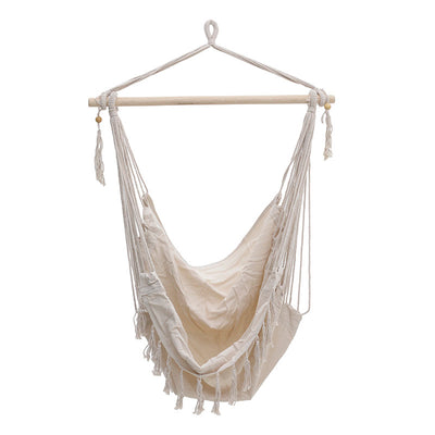 Scaun hamac Ambition stofa, bej, 100x80x130 cm, imagine suplimentara