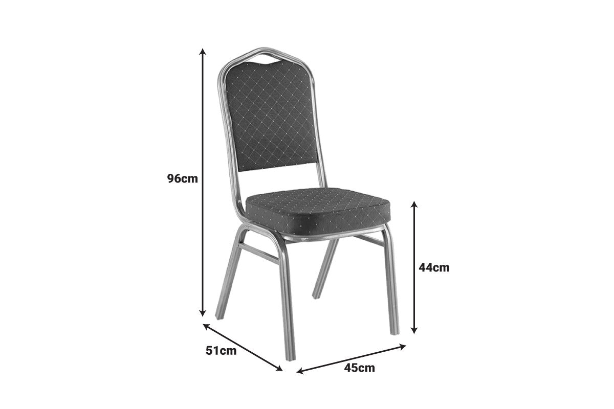Scaun Hilton pentru conferinta si evenimente, Rosu - Albastru, 45x51x96 cm - Rosu