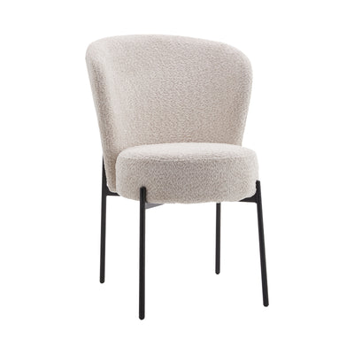 Scaun Houlian tesatura Crem, 46x66x89 cm