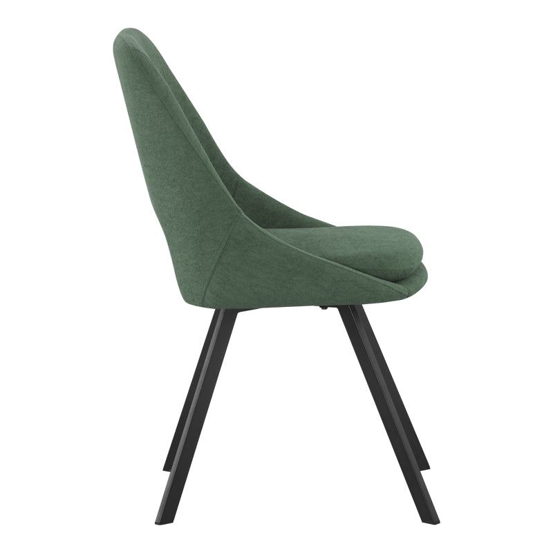 Scaun Initiate, verde-negru, 48x57x85 cm