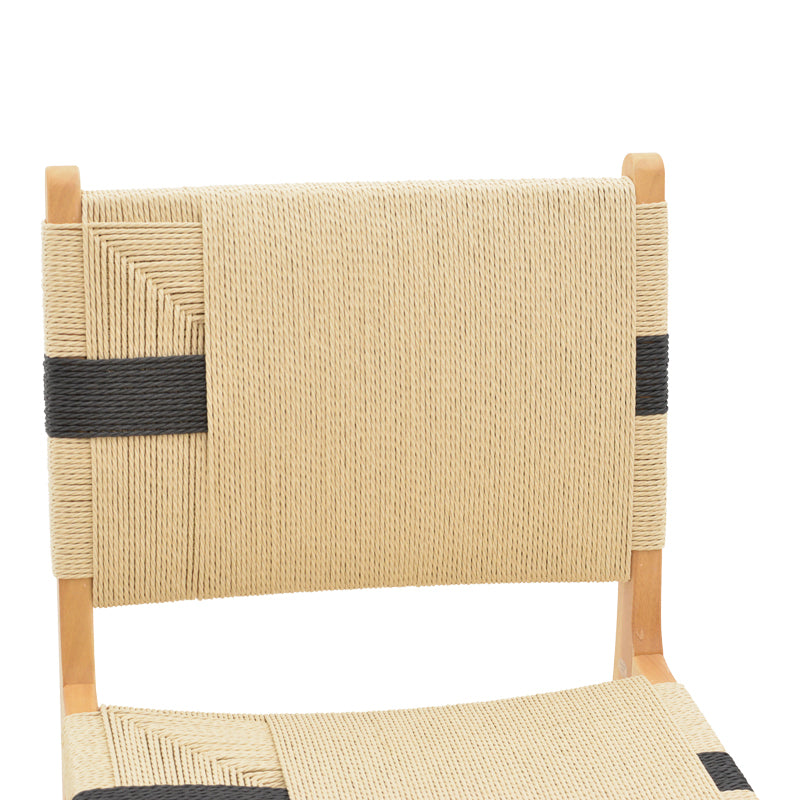 Scaun Julien din si sfoara 61x54x85 cm, Multicolor - Natural, 49x59 cm - Multicolor