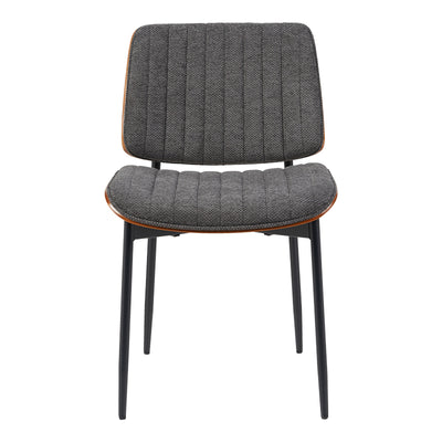 Scaun Kathy, Lemn de Nuc, Gri, 51x58x81 cm, perspectiva suplimentara