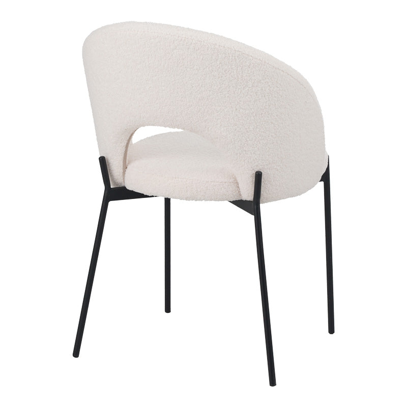 Scaun Masebo de la din Alb, 68x66x82 cm - Alb