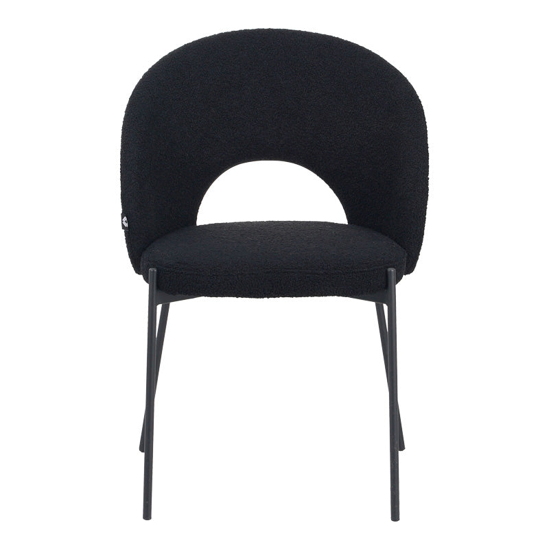 Scaun Masebo de la din Alb, 68x66x82 cm - Negru