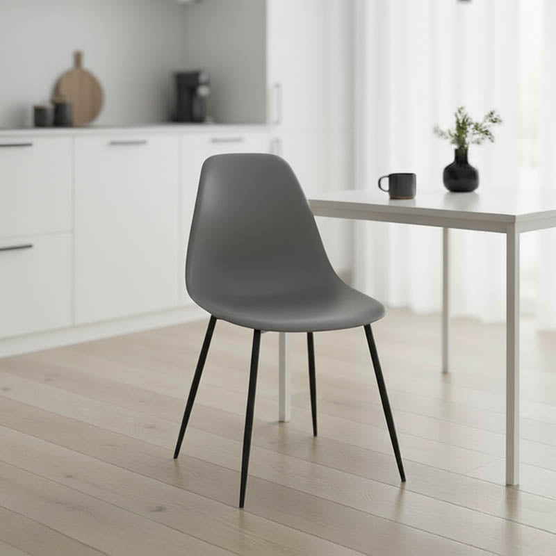 Scaun modern Ballen, antracit, 41x53x84 cm, imagine suplimentara