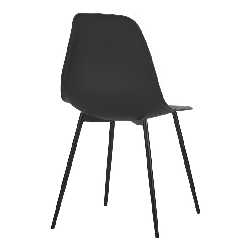 Scaun modern Ballen, negru, 41x53x84 cm
