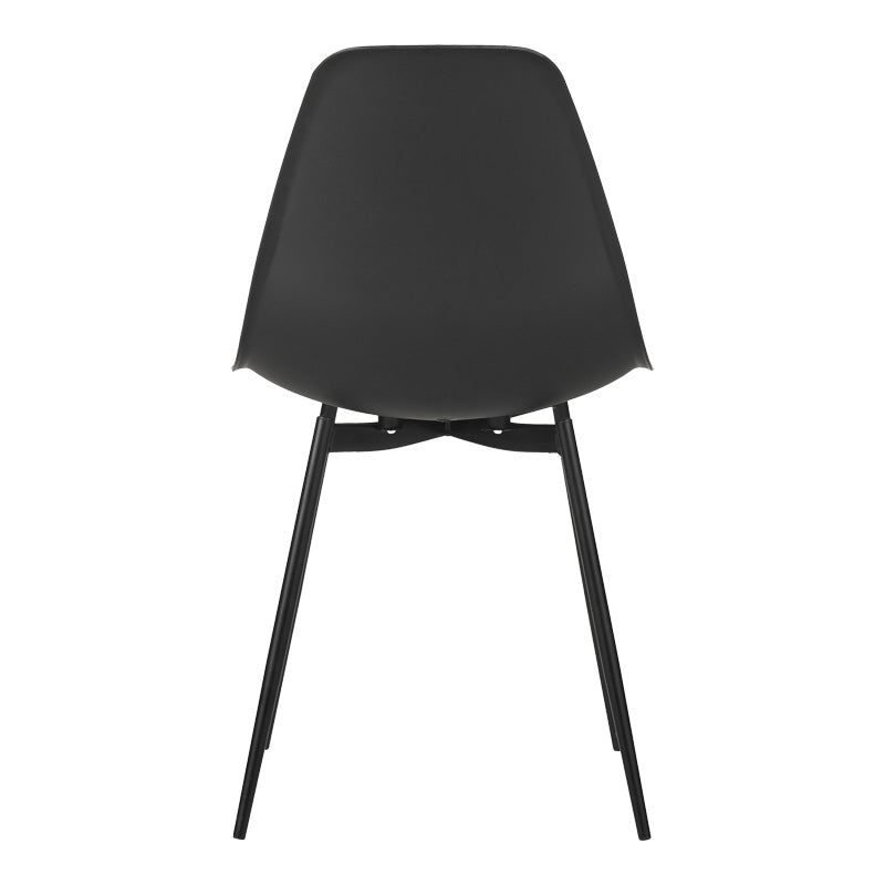 Scaun modern Ballen, negru, 41x53x84 cm