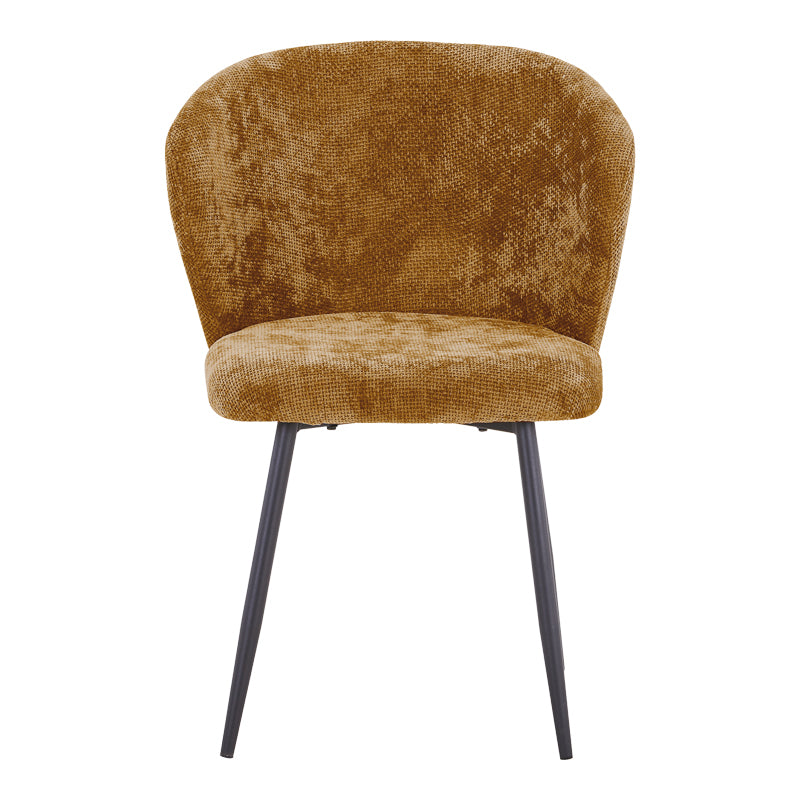Scaun modern Karg cu tapițerie camel, Bej, 57x62x80 cm