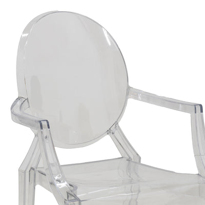 Scaun Narova PC Transparent, Multicolor, 43x48x92 cm, perspectiva suplimentara