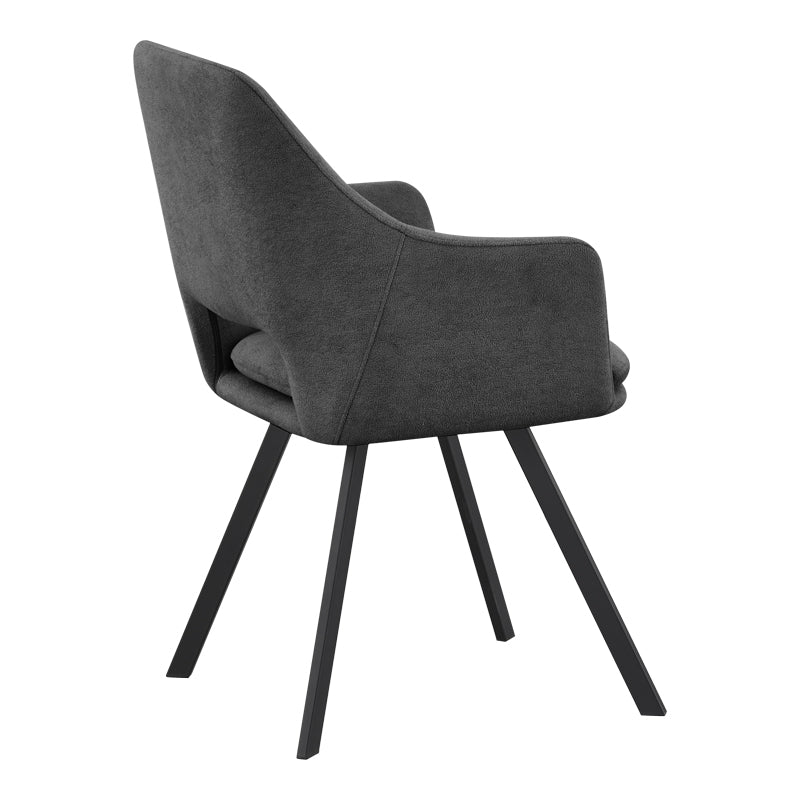 Scaun Nordo armchair, 56x58x85 cm - Antracit-Negru