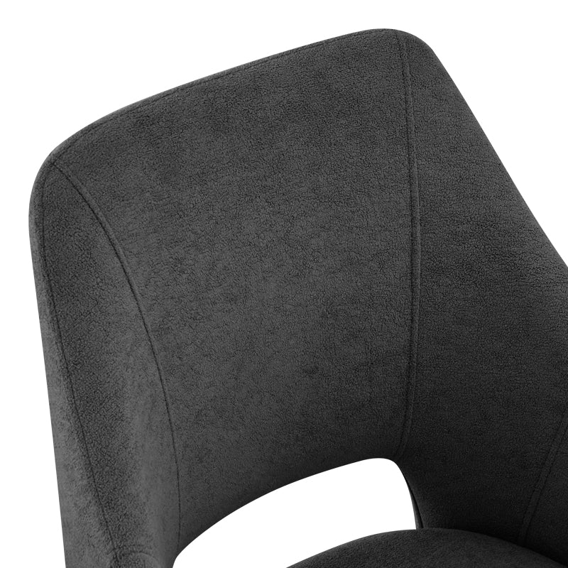Scaun Nordo armchair, 56x58x85 cm - Antracit-Negru