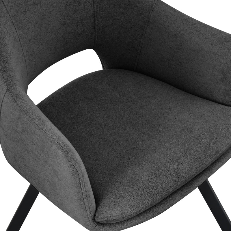 Scaun Nordo armchair, 56x58x85 cm - Antracit-Negru