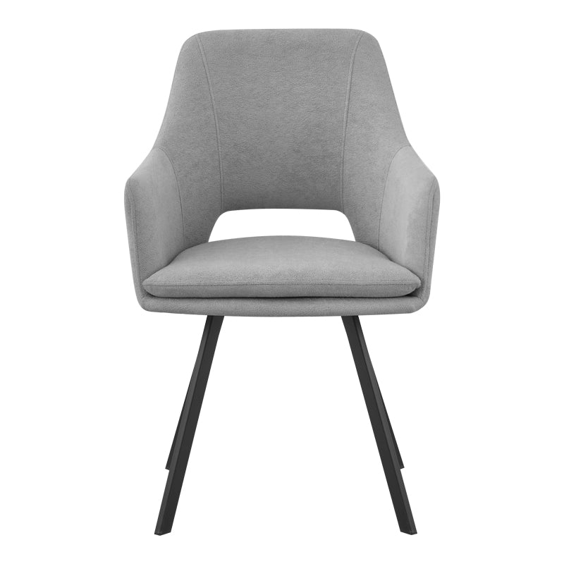Scaun Nordo armchair, 56x58x85 cm - Negru-Gri