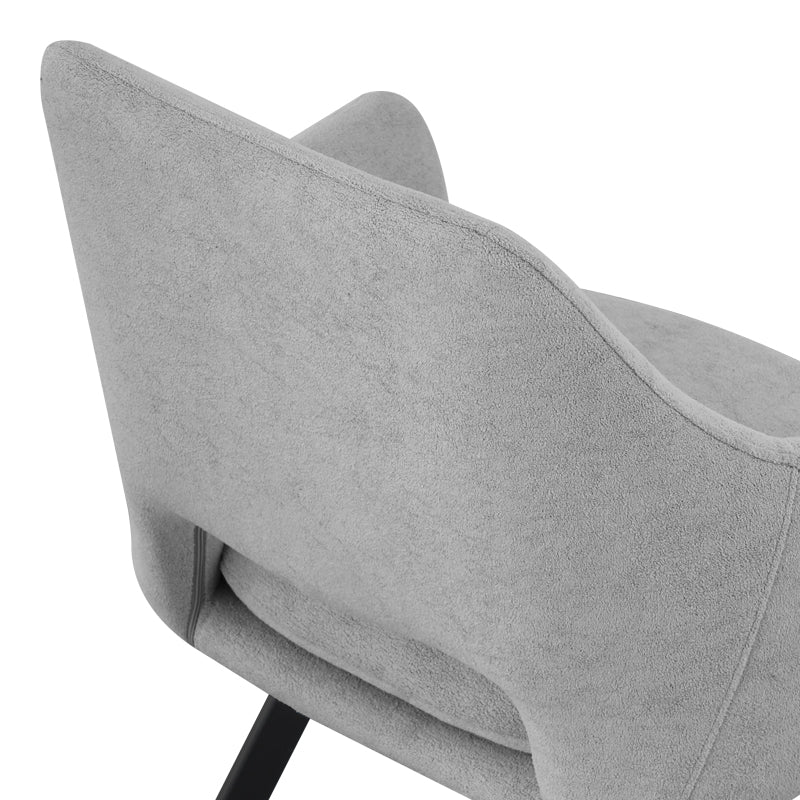Scaun Nordo armchair, 56x58x85 cm - Negru-Gri