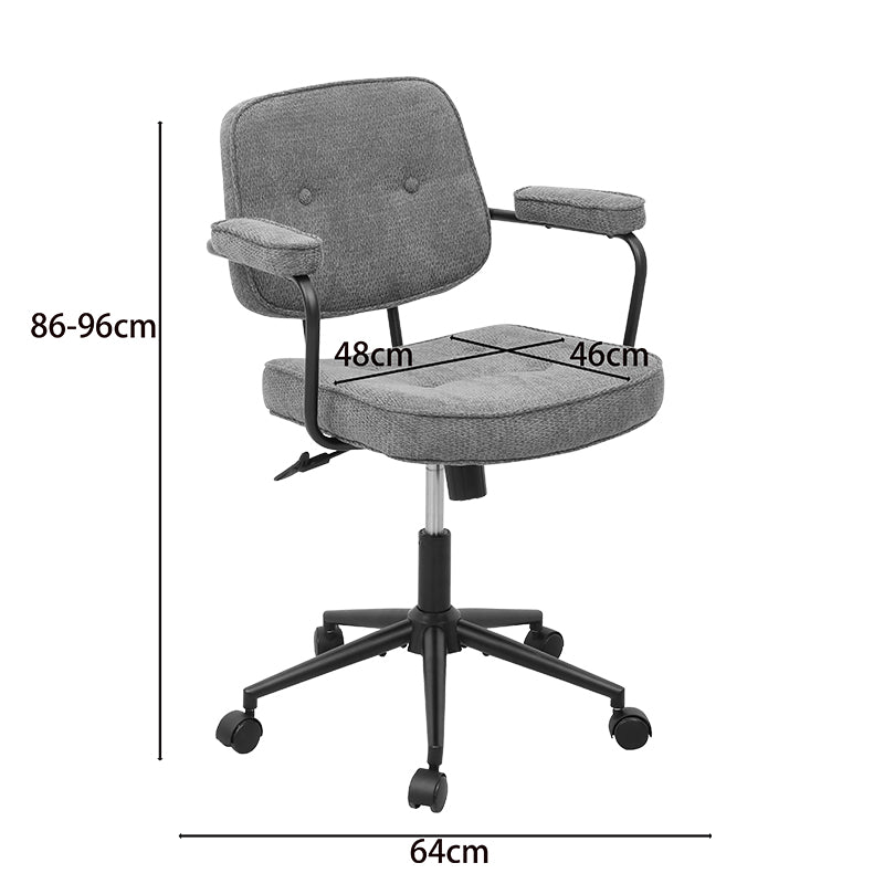 Scaun Office chair Leberta, Stofa - Antracit