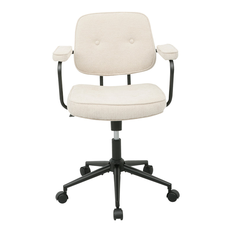 Scaun Office chair Leberta, Stofa - Bej