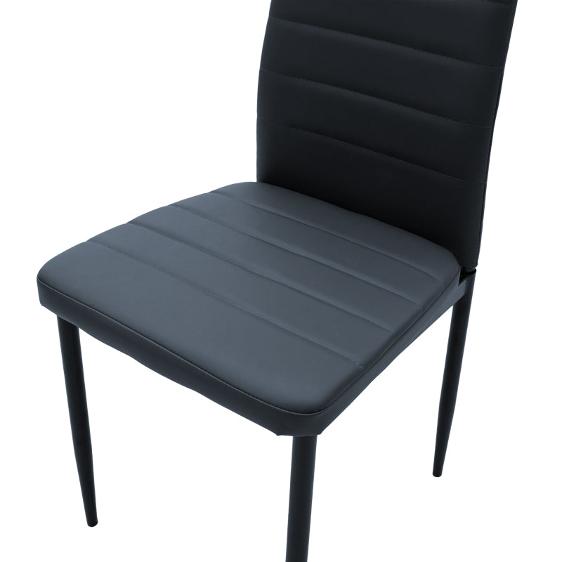 Scaun Parker, gri inchis, 42x48x98 cm
