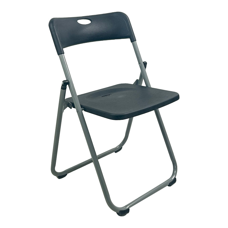 Scaun pliabil cu funcție Edison, Metal, Negru, 38x49x73 cm - Negru