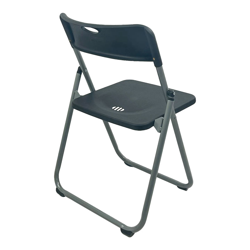 Scaun pliabil cu funcție Edison, Metal, Negru, 38x49x73 cm - Negru