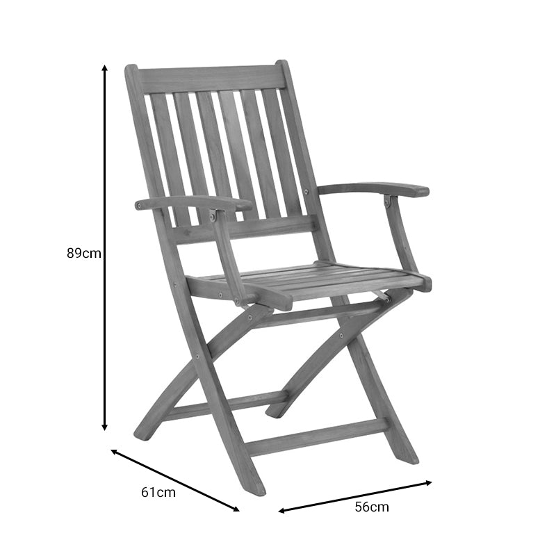 Scaun pliabil de gradina Mobie, Maro, 56x61x89 cm, foto produs 9