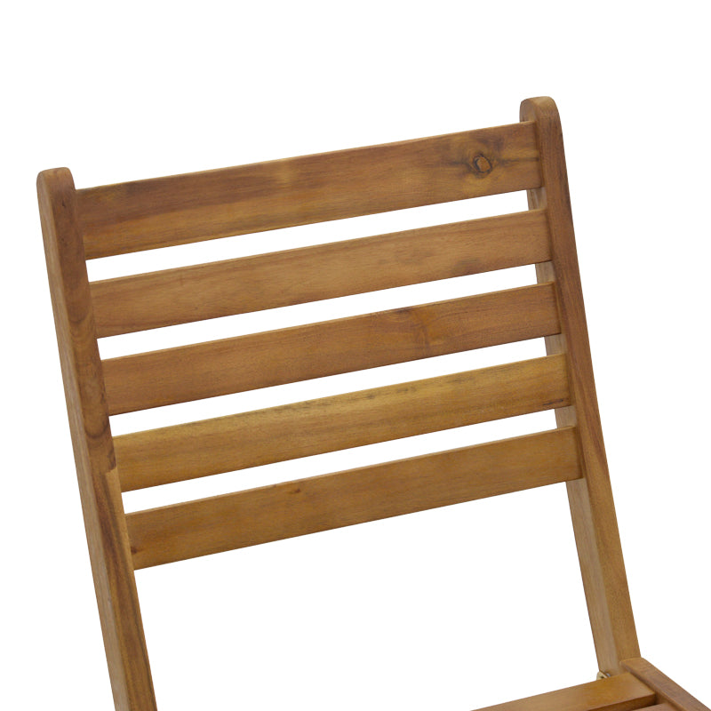 Scaun pliant Fatel lemn de salcam, Natural, 40x53x82 cm, foto produs 6