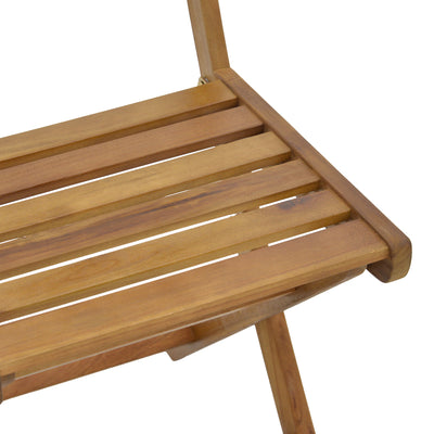 Scaun pliant Fatel lemn de salcam, Natural, 40x53x82 cm, foto produs 7