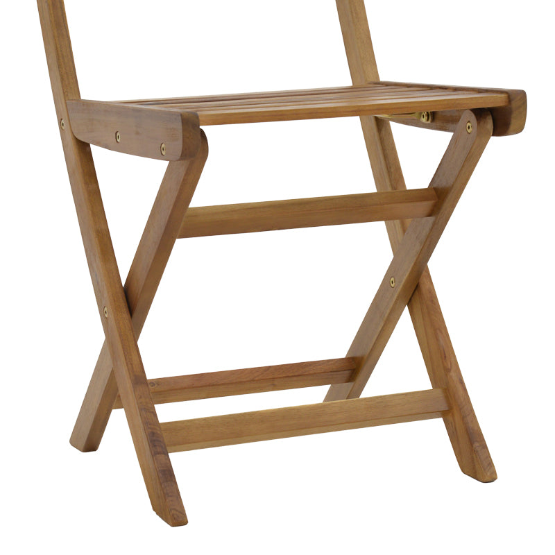 Scaun pliant Fatel lemn de salcam, Natural, 40x53x82 cm, foto produs 8