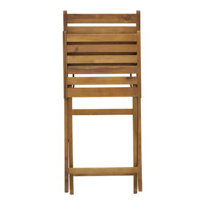 Scaun pliant Fatel lemn de salcam, Natural, 40x53x82 cm, foto produs 9