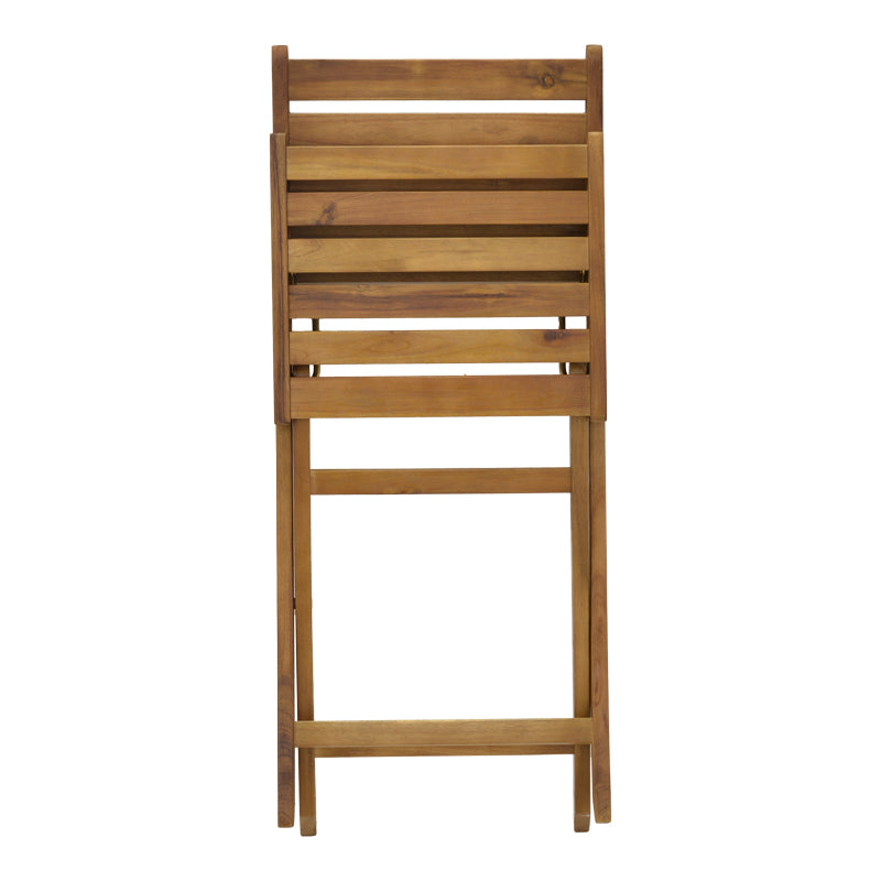 Scaun pliant Fatel lemn de salcam, Natural, 40x53x82 cm, foto produs 9