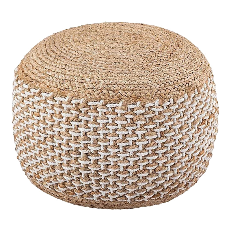 Puf Scaun-pouf Bocca din iuta, Natural D40x45 cm