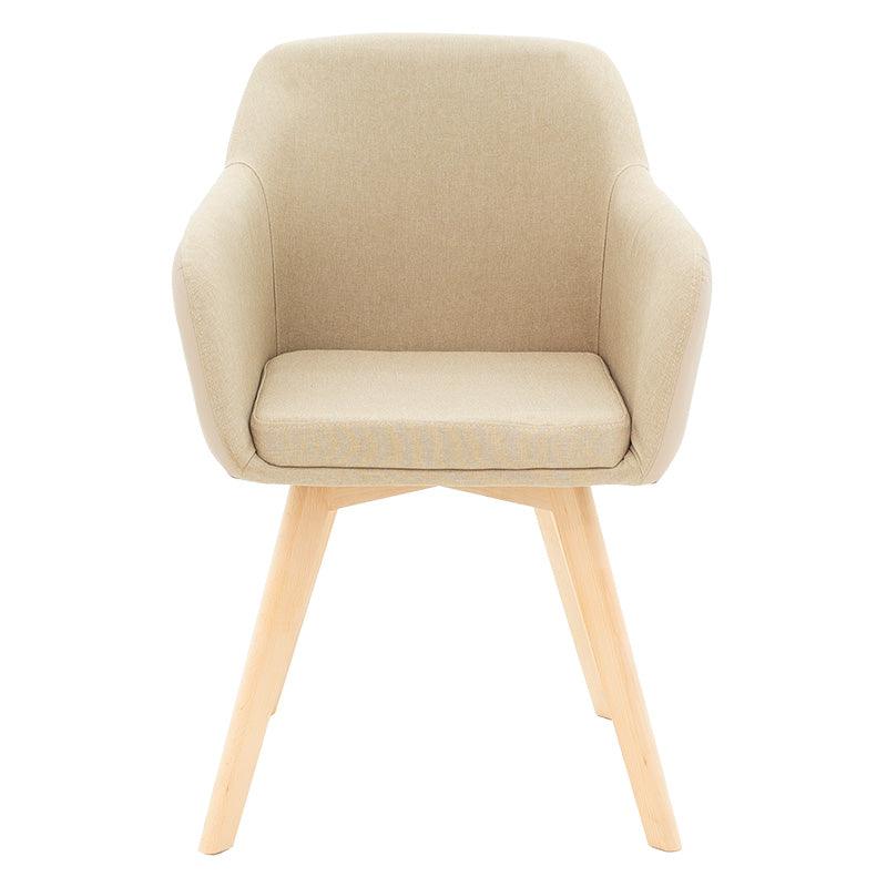 Scaun Safira, Bej - Negru, 57x58x84 cm - Bej
