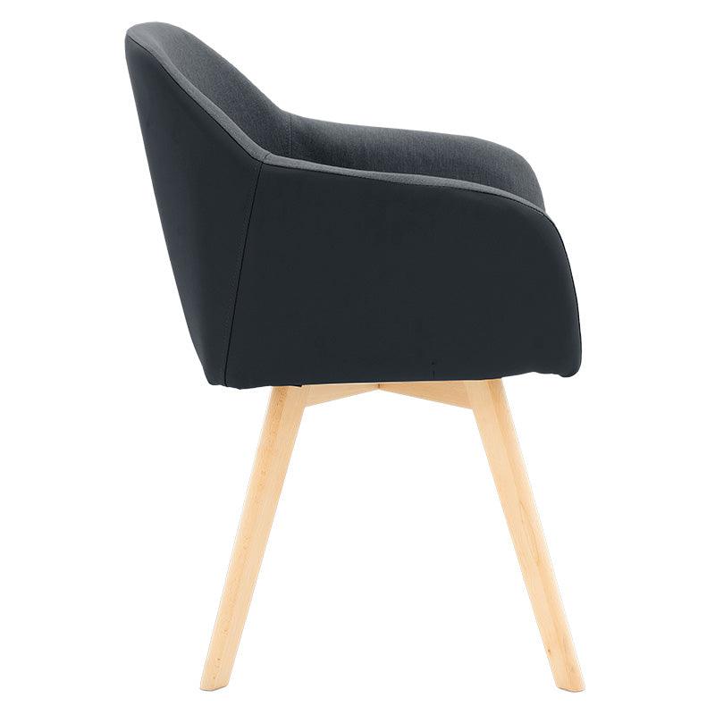 Scaun Safira, Bej - Negru, 57x58x84 cm - Negru