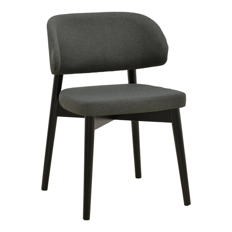 Scaun Siena, Lemn rubberwood, 48x50x81 cm - Negru