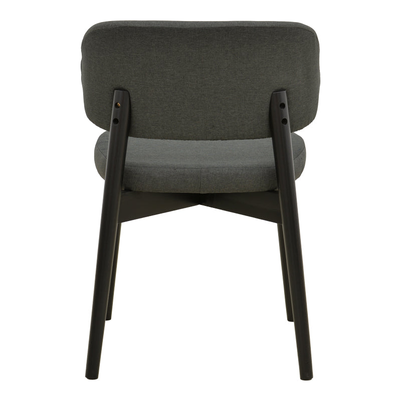 Scaun Siena, Lemn rubberwood, 48x50x81 cm - Negru