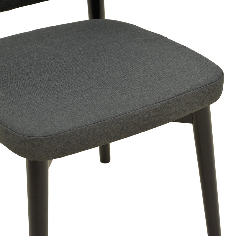 Scaun Siena, Lemn rubberwood, 48x50x81 cm - Negru