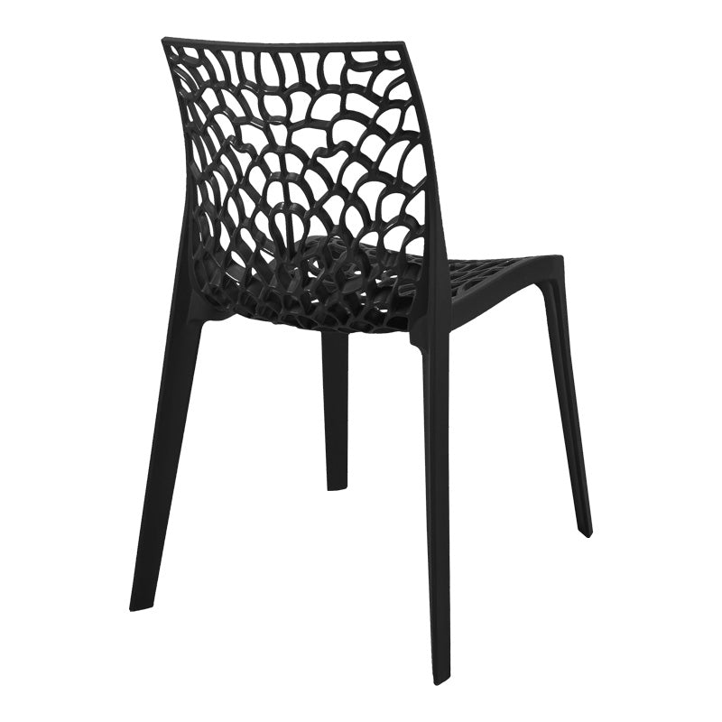 Scaun exterior Hush, polipropilena, 50x57x81 cm - Negru
