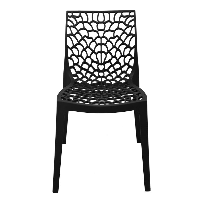 Scaun exterior Hush, polipropilena, 50x57x81 cm - Negru