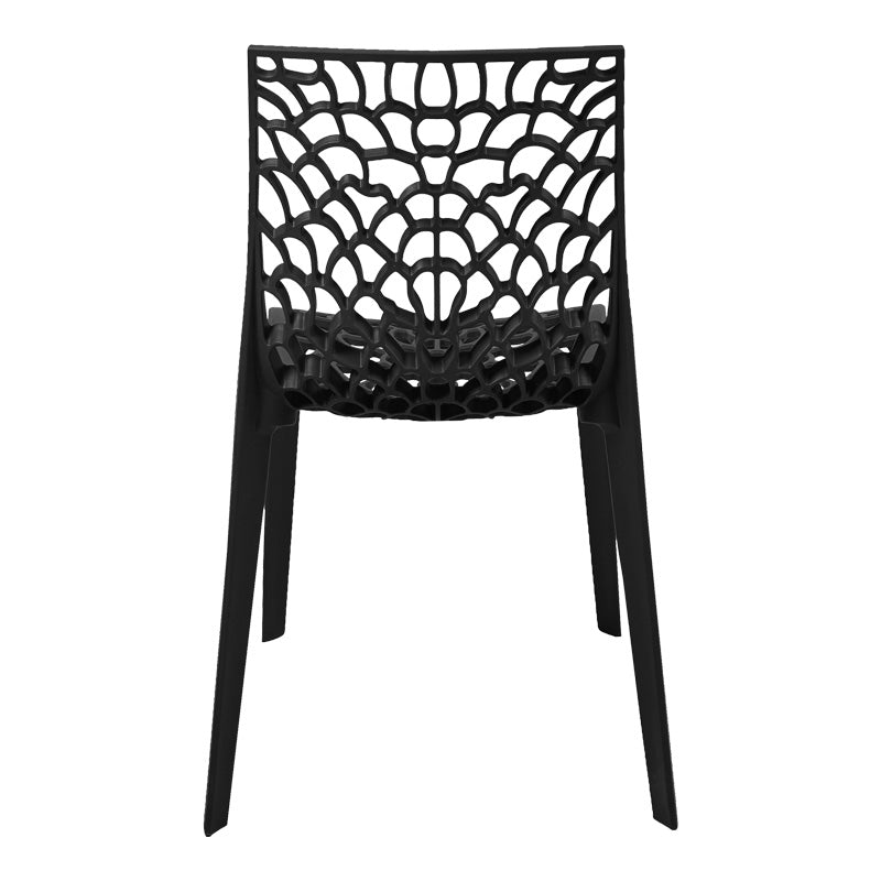 Scaun exterior Hush, polipropilena, 50x57x81 cm - Negru