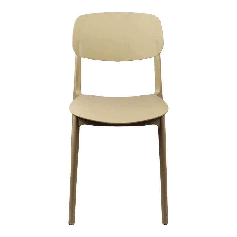 Scaun stivuibil Berdian, Polipropilena, Cappuccino, 38x49x79 cm