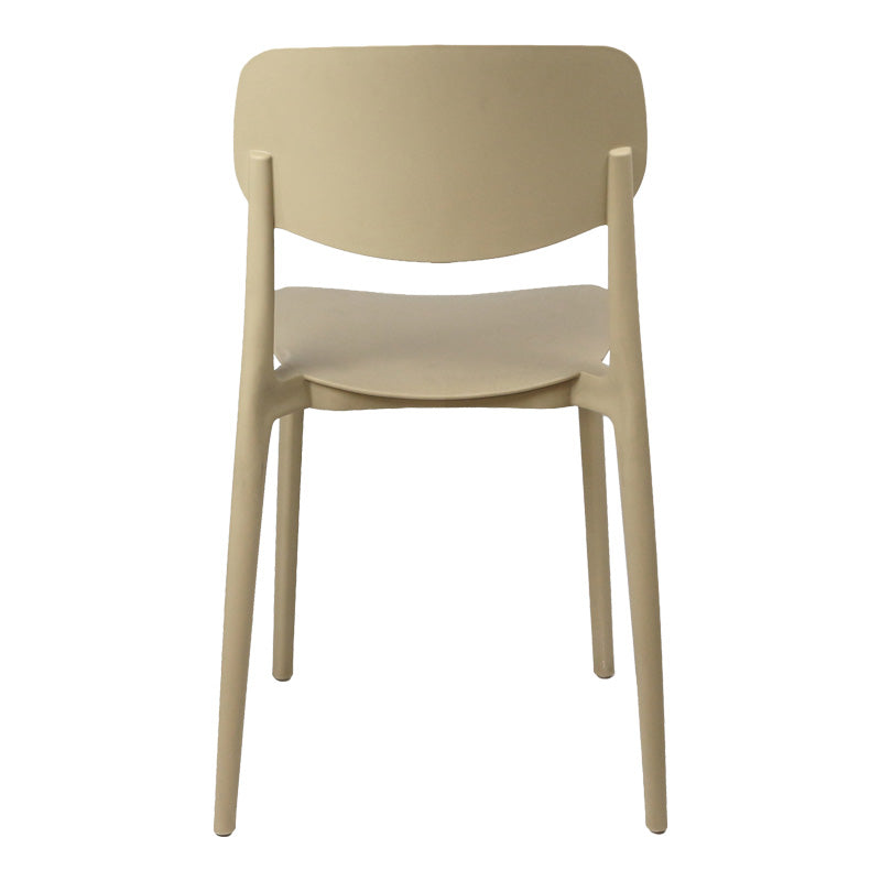 Scaun stivuibil Berdian, Polipropilena, Cappuccino, 38x49x79 cm