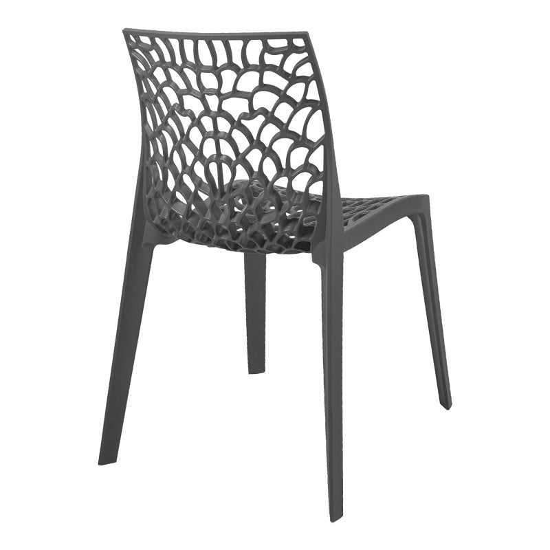 Scaun exterior Hush, polipropilena, 50x57x81 cm - Gri