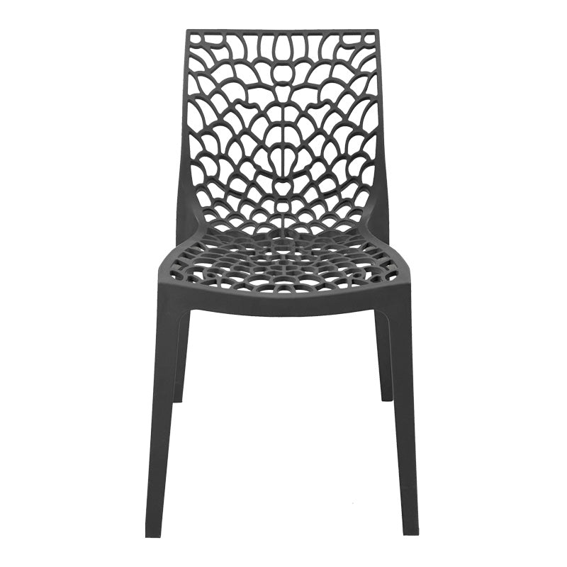 Scaun exterior Hush, polipropilena, 50x57x81 cm - Gri