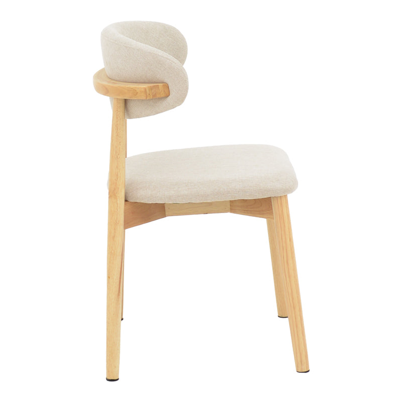 Scaun Ubene, Natural si bej, 46x58x79 cm