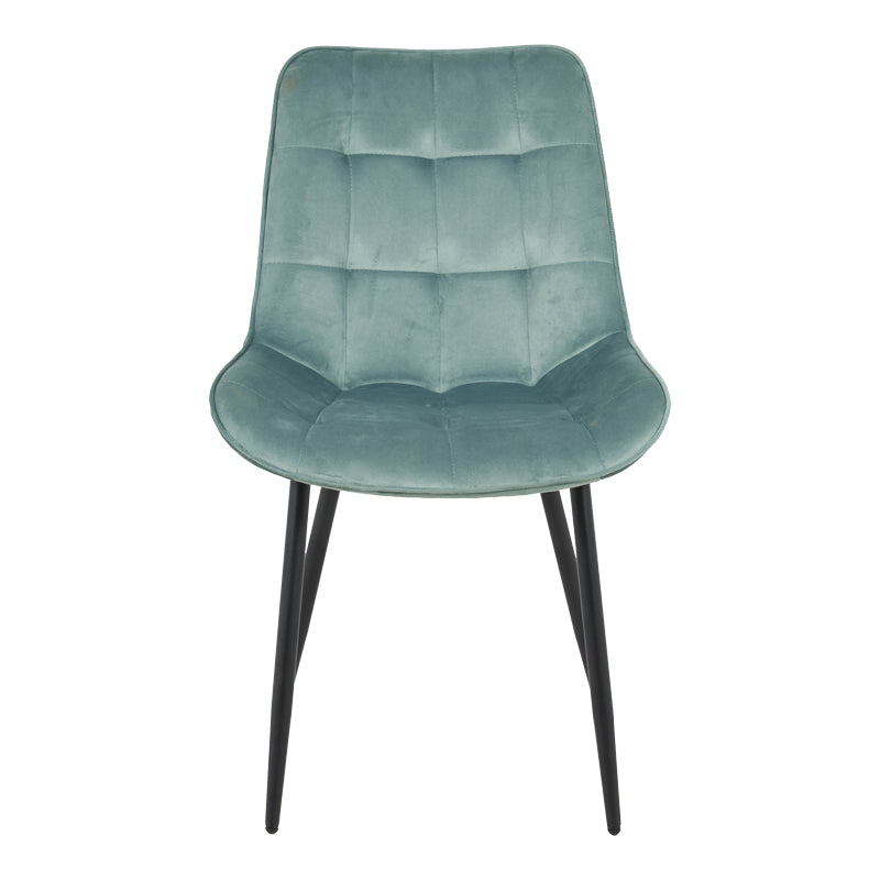 Scaun velvet Berne, Catifea, Verde, 53x62x84 cm