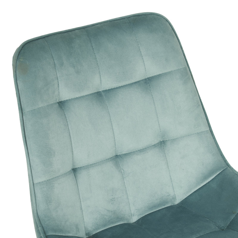 Scaun velvet Berne, Catifea, Verde, 53x62x84 cm